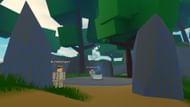 The enchantment table is close to the Archaeologist NPC (Image via Roblox)